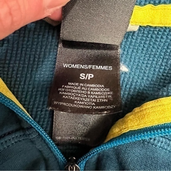 The North Face sweatshirt womens small quarter zip blue pullover - Picture 10 of 12